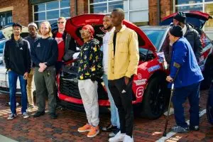 47-DRH_1453 Cars & Coffee at 2nd Street Public Market, Dayton, Ohio, February 26, 2023, photo by Butterfly Effect Photography, shared by Drive Electric Dayton.