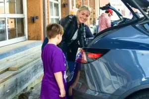 Cars & Coffee at 2nd Street Public Market, Dayton, Ohio, February 26, 2023, photo by Butterfly Effect Photography, shared by Drive Electric Dayton.
