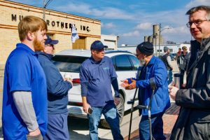 Cars & Coffee at 2nd Street Public Market, Dayton, Ohio, February 26, 2023, photo by Butterfly Effect Photography, shared by Drive Electric Dayton.