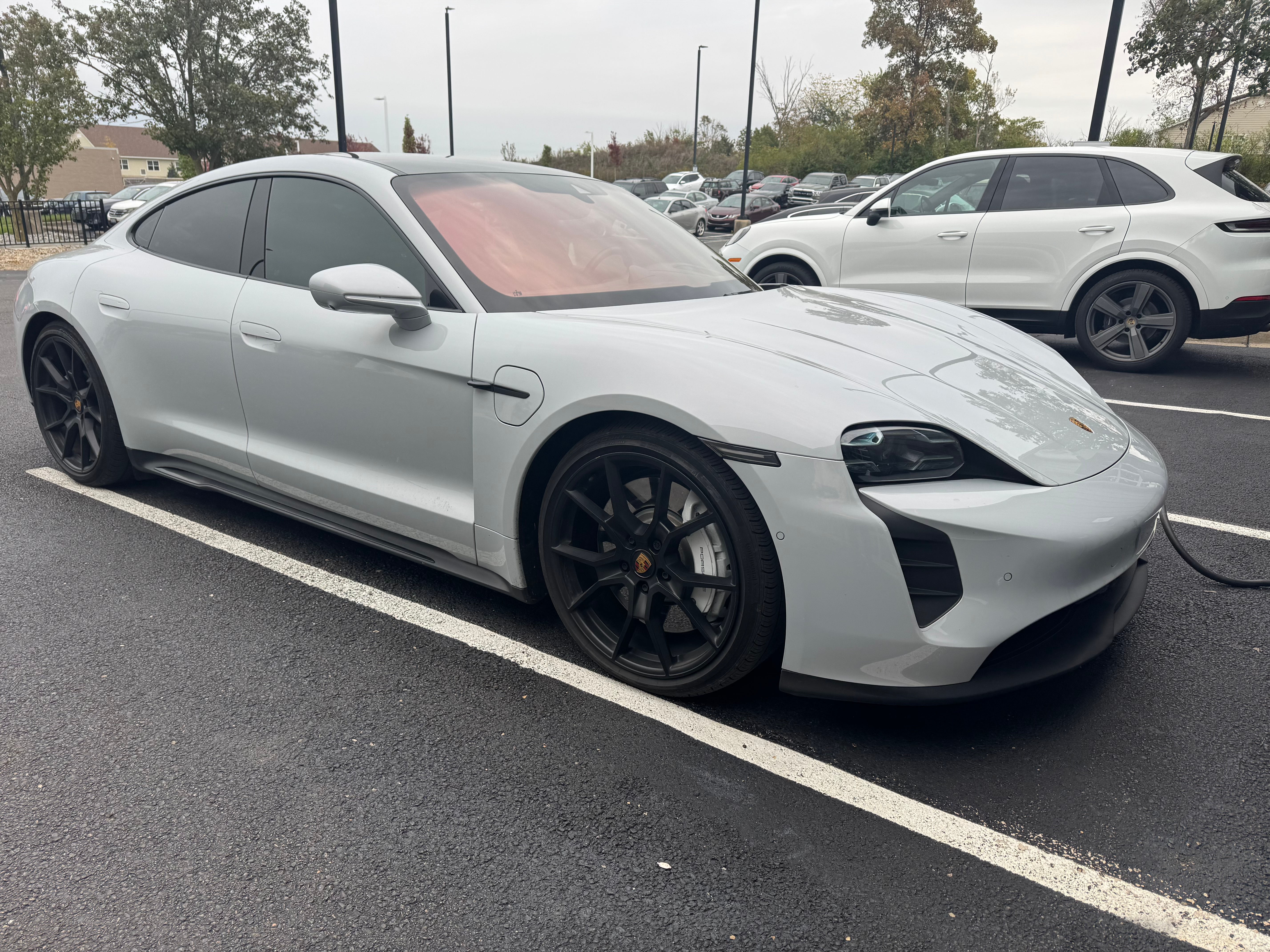 White Allen Porsche Taycan Lease Special!